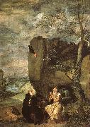 Diego Velazquez Saint Anthony Abbot Saint Paul the Hermit Spain oil painting artist